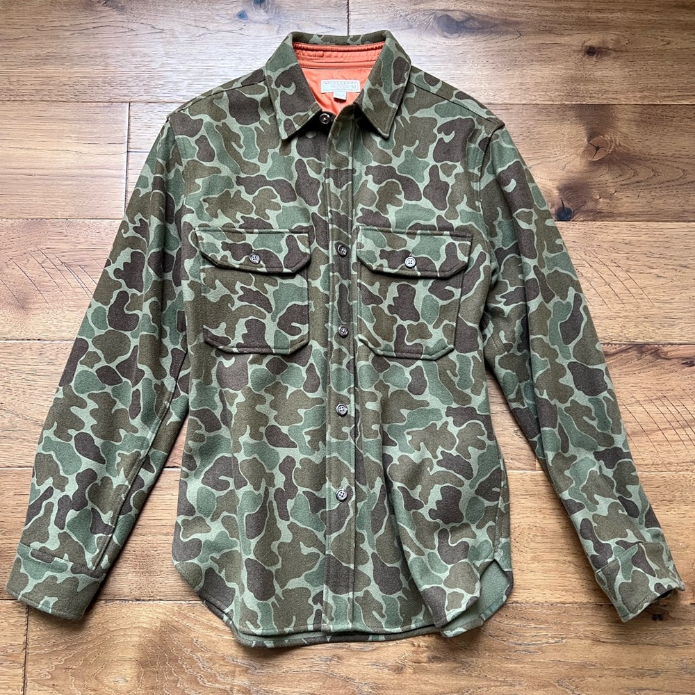 Wallace and Barnes J. Crew Camo Shirt Jacket Medium New With Tags